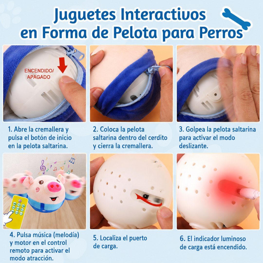 Peluche interactivo para mascotas