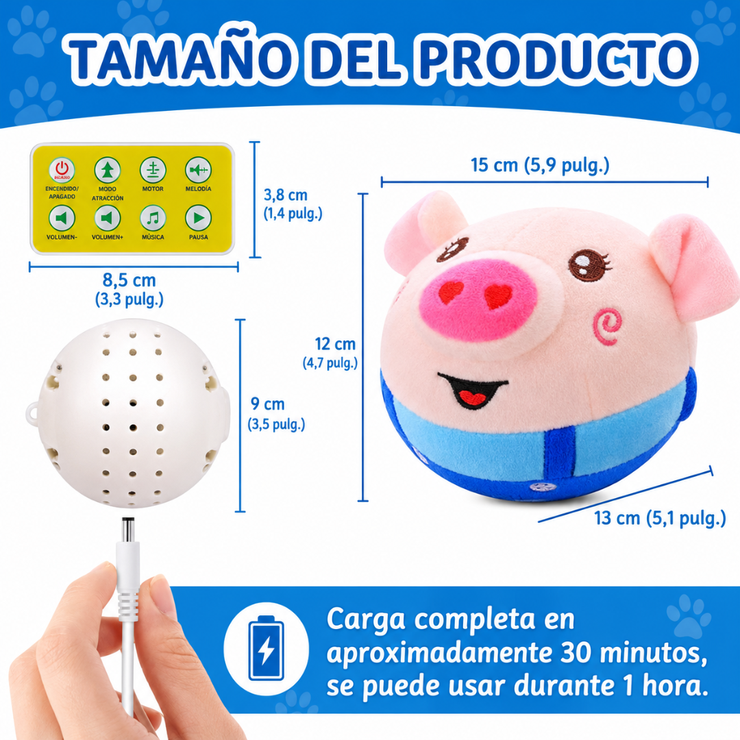 Peluche interactivo para mascotas