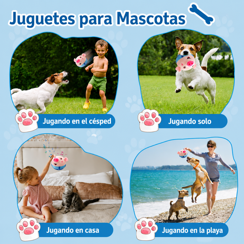 Peluche interactivo para mascotas